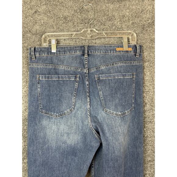 Soft Surroundings The Ultimate Denim Relaxed Straight Jeans size 14 Med wash - Picture 15 of 16
